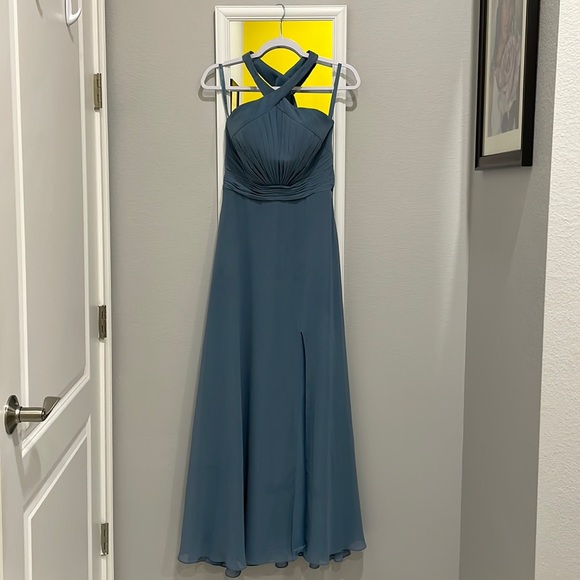 Morilee Dresses | Morilee Slate Blue Bridesmaid Dress | Color: Blue | Size: 8 | Izzyconnection's Closet